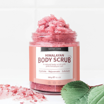 Label pribadi pengelupasan mawar scrub untuk pencerahan kulit