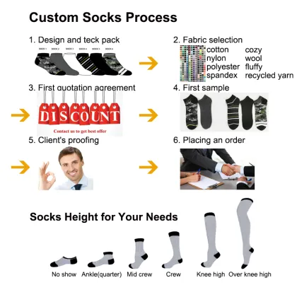 Hot Selling Custom Adult Men's Cotton Cushion Socks: Deodorant, Sweat Absorbing, Breathable, Comfortable, Bamboo Alphabet Socks