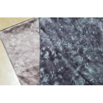 Warp Knitted Velvet Printed Upholstery Polyester Sofa Fabric