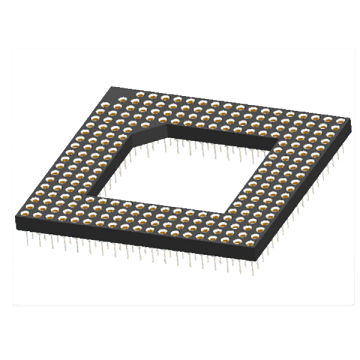 Maskinbearbejdet PGA Pin Grid Array Socket 2,54x2,54mm