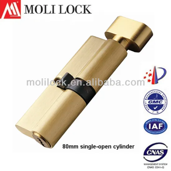 Mortise lock cylinder with thumb turn