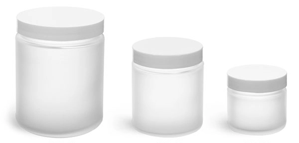 Frosted Storage Glass Jars