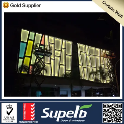 Aluminium curtain wall structural glass curtain walls