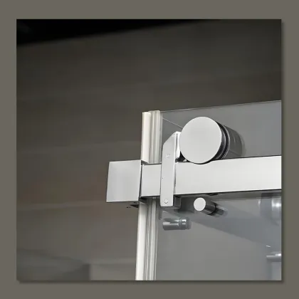 Square Glass Shower Door Tube Bathroom Hardware