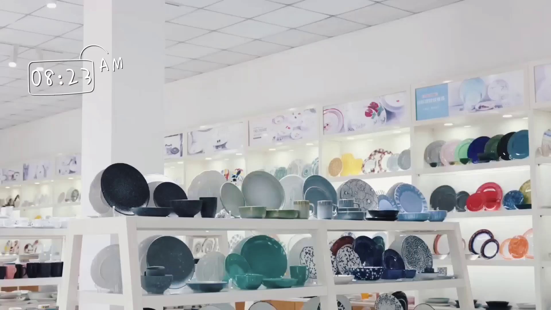 20PCS Eco-Friendly Healthy Luxury Dinner Set with Colorful Decal Porcelainware