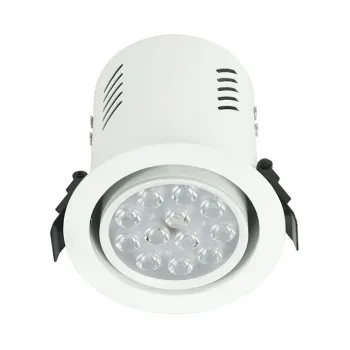 Best-selling Custom 100mm Cutting Hole Remote Control RGB LED Rotatable Light for Jewelry Showcase