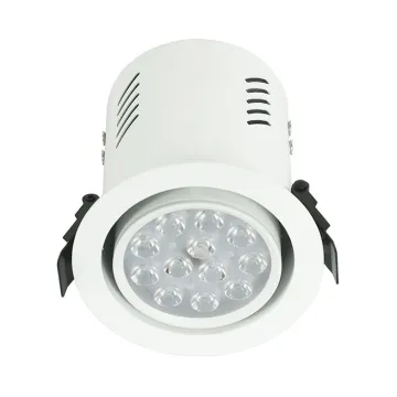 Best-selling Custom 100mm Cutting Hole Remote Control RGB LED Rotatable Light for Jewelry Showcase