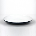 Bester Preis Round Ceramic Restaurant Blauer runder Teller