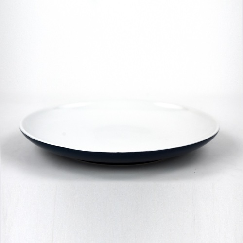 Bester Preis Round Ceramic Restaurant Blauer runder Teller