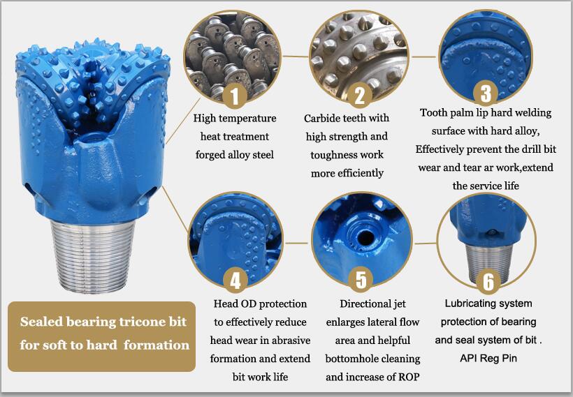 tricone bit for soft formation