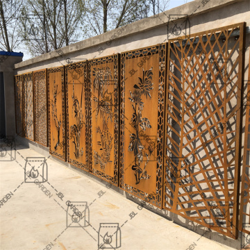 Metal Garden Decorative Corten Steel Sculpture Screens