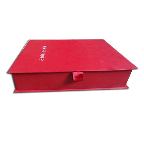 Red Cardboard Skin Care Set Packaging Box
