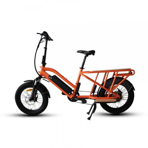 Bicicleta eléctrica Bicicleta de carga de 2 ruedas E Bike 48V 500W Batería dual Classic Pedal Assisting Familia Long Tail Long Electric Cargo Bike