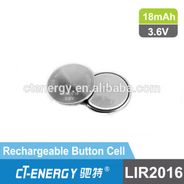 2016 Button Cell Lithium ion Battery 3.6 V