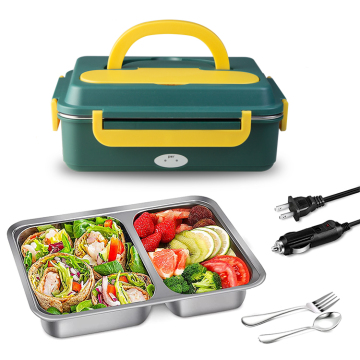 Stainless Steel Portable Food Warmer for 110V/220V/12V/24V - Ideal for Car, Truck, Home, and Office
