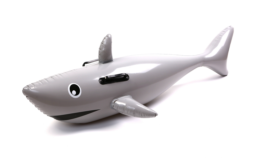 Flotador inflable del tiburón de los pescados del animal del juguete del agua del verano