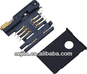 socket connector for sim card ,puch type 8 pin