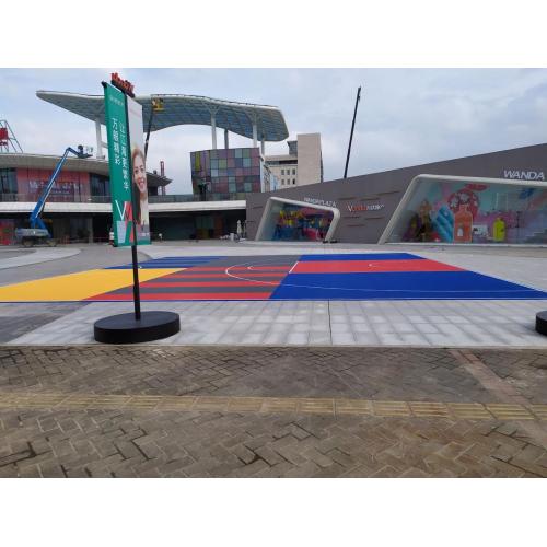 Baldosas de la cancha de baloncesto del patio trasero al aire libre de bricolaje