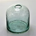 Hand Blown Recycled Glass Vase With Bubble