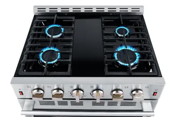 Stainless-steel Gas Range CSA 4or5 burners Angola