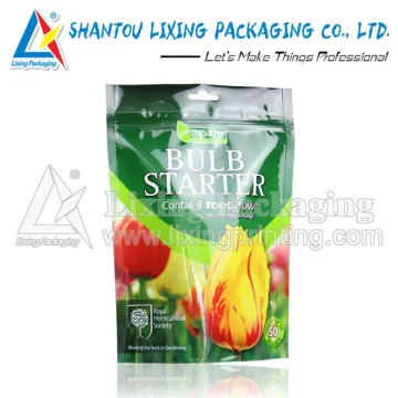 Stand up pouch with laser score tear line