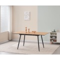 Mesa de comedor de extensión de melamina de madera rectangular