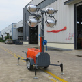 Factory sell 7m trailer type mobile LED light tower directly