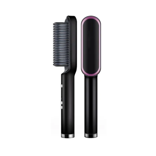 Professional Hair Styling Tools: Comb, Cream, Brushes, Flat Iron, Curler, and Cordless Straightener