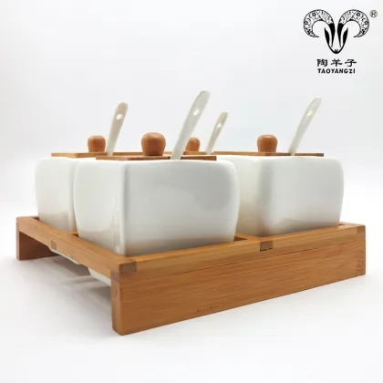 Ceramic Seasoning Box Kitchenware Set