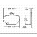 Padena de freno de Mercedes-Benz Smart D1252