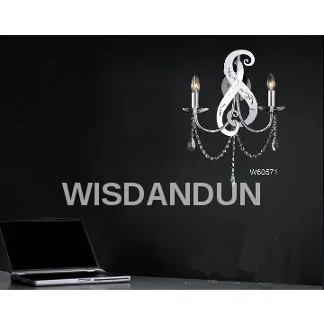 2 Lights Classical K9 Crystal Wall Lamps & Wall Lighting Fixture