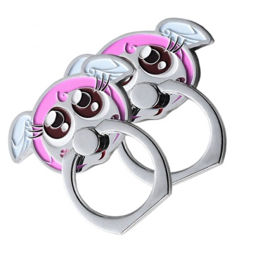 Alloy Mobile Phone Ring Buckle with Enamel Metal Material Casting Technique Silk Screen Digital Gravure Printing