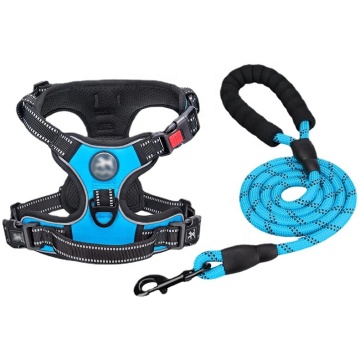 No-Choke Reflective Adjustable Dog Harness with Leash