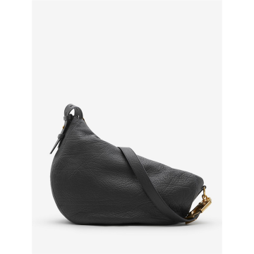 Couper équestre en cuir noir sac à chevalier circulaire