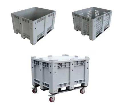 heavy duty industrial storage box stack pallet