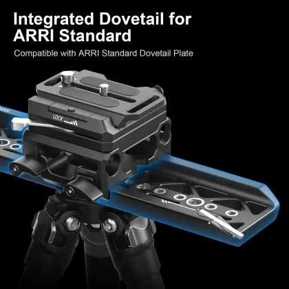 Manfrotto Baseplate With 15mm Dual Rod Clamp for Video Production