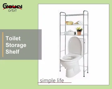 Metal 3-Tier Shelf Space Saver Bathroom Storage Products Toilet Rack