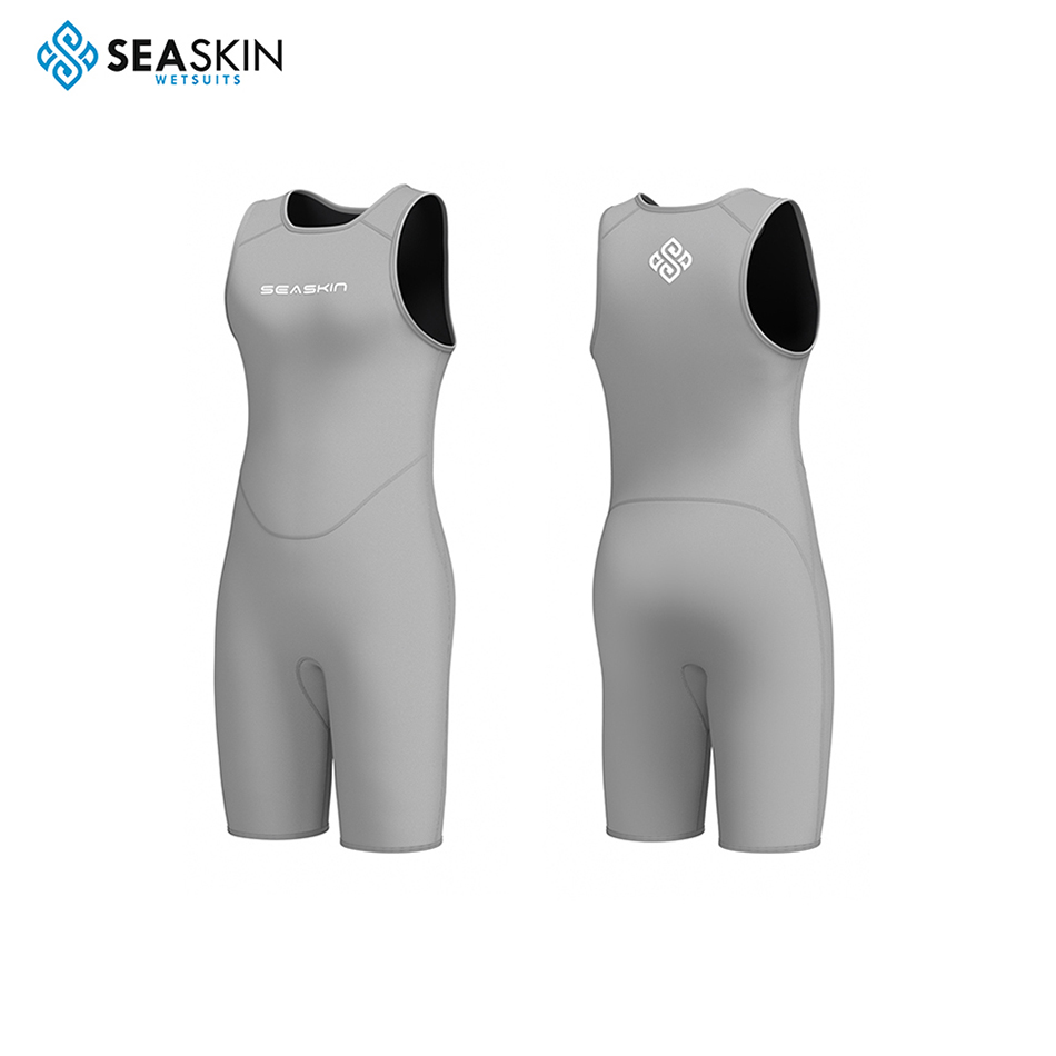 Seaskin Short John Zipperless Surfing Wetsuit untuk Wanita