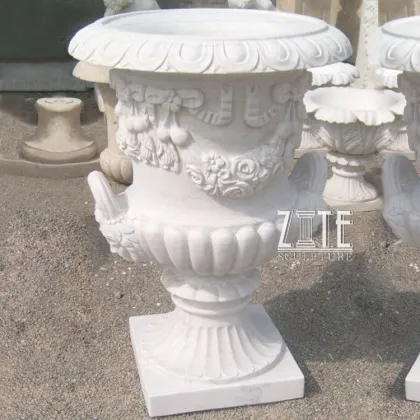 New Products natural stone flowerpot