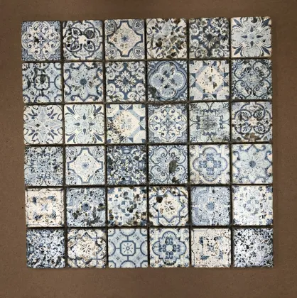 New concept printing pattern natural stone marble mosaic tile
