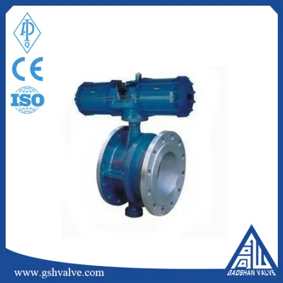 Pneumatic flange telescopic butterfly valve