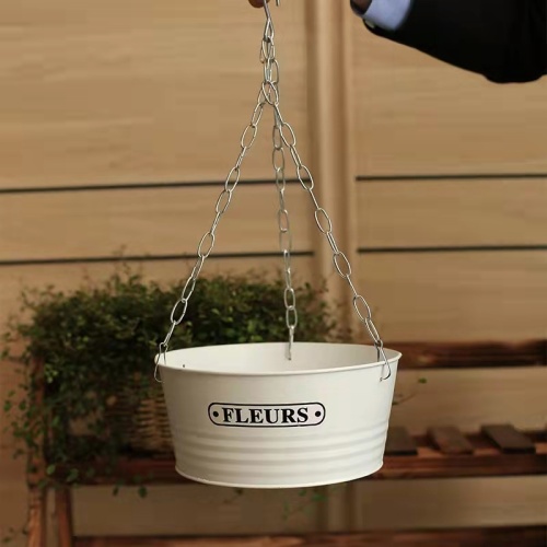 Circular hook hanging flowerpot