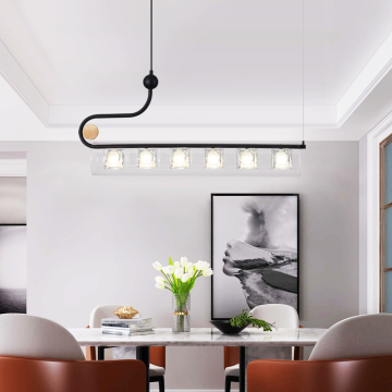Modern High-Performance Acrylic Black Pendant Light Chandelier