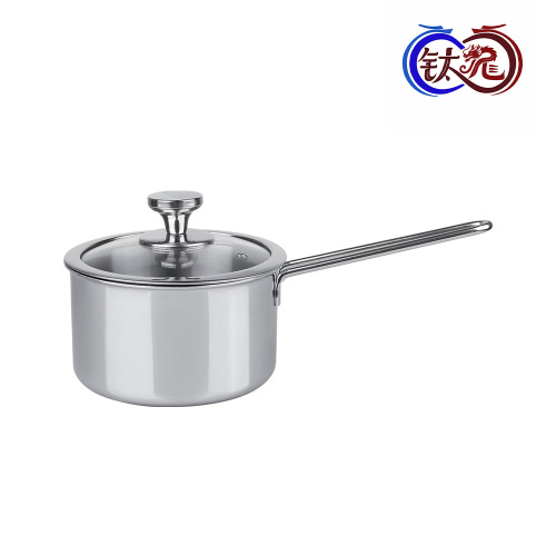 Compact 16 cm Titanium Milk Pan