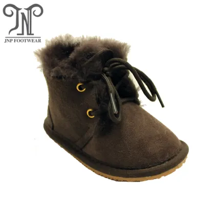 winter sheepskin baby booties
