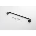 Wall Mounted Single Layer Black Towel Rack