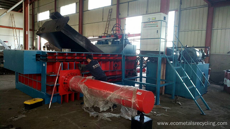 Push-out Scrap Metal Steel Compacting Baler Machinery