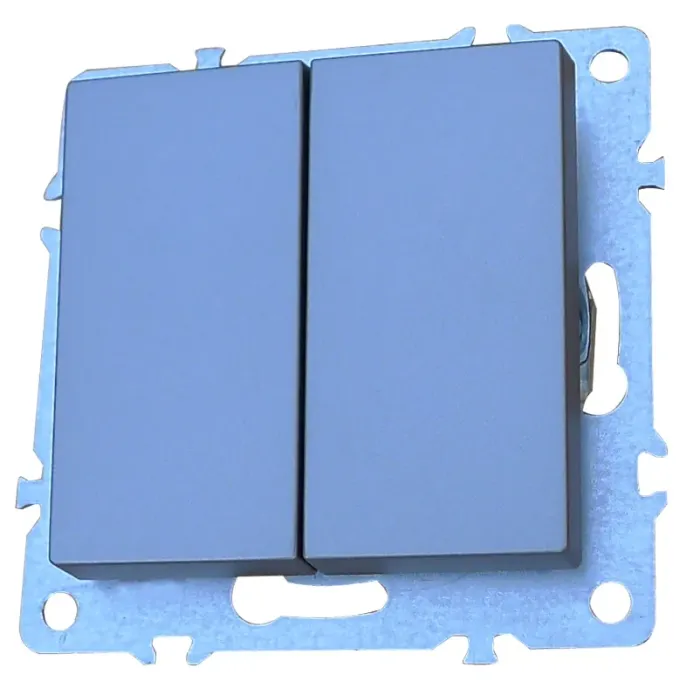 Sakelar Dinding Terpasang Flush Elendax 2 Gang 10A