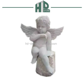 Handcarved Angel Statue - Garden & Cemetery Art Sculpture