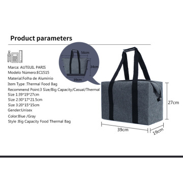 Big capacity food thermal bag